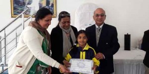 Kamana of class IV B got first prize in DRAWING AND SLOGAN competition(group 1) held at Malvia Nagar on 17 dec 2016